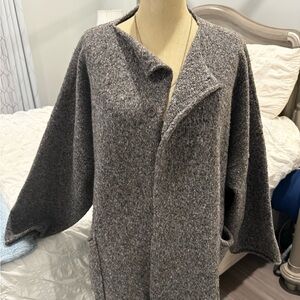 Elegant Gray Women's Coat